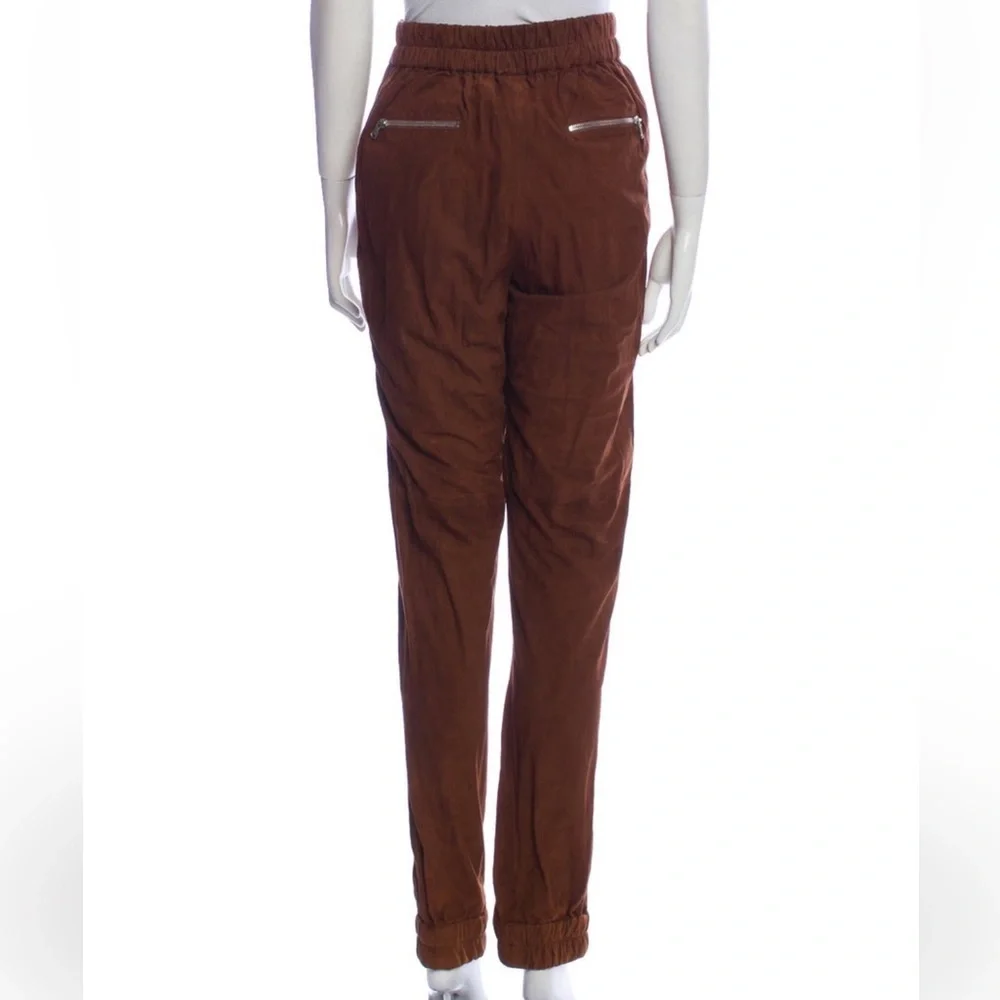 Michael Kors Brown Leather Pants